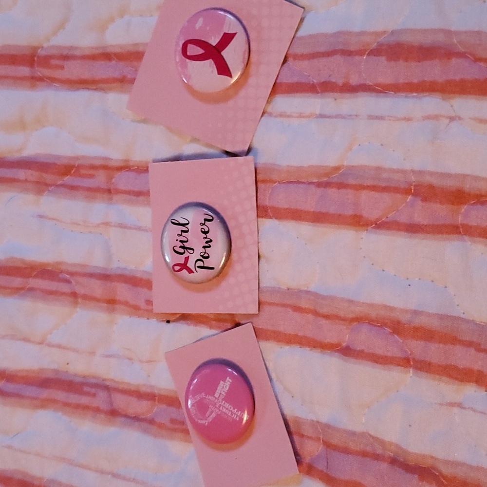 Breast cancer buttons